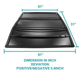For Nissan Frontier King Cab 5ft Short Bed Tri-Fold Tonneau Cover