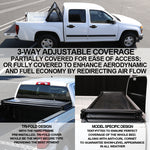 For Toyota Tacoma 6FT Short Bed Soft Black Trifold Tonneau Cover